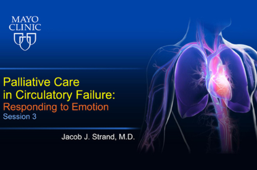 Palliative Care in Circulatory Failure: Session 3 - Responding to Emotion