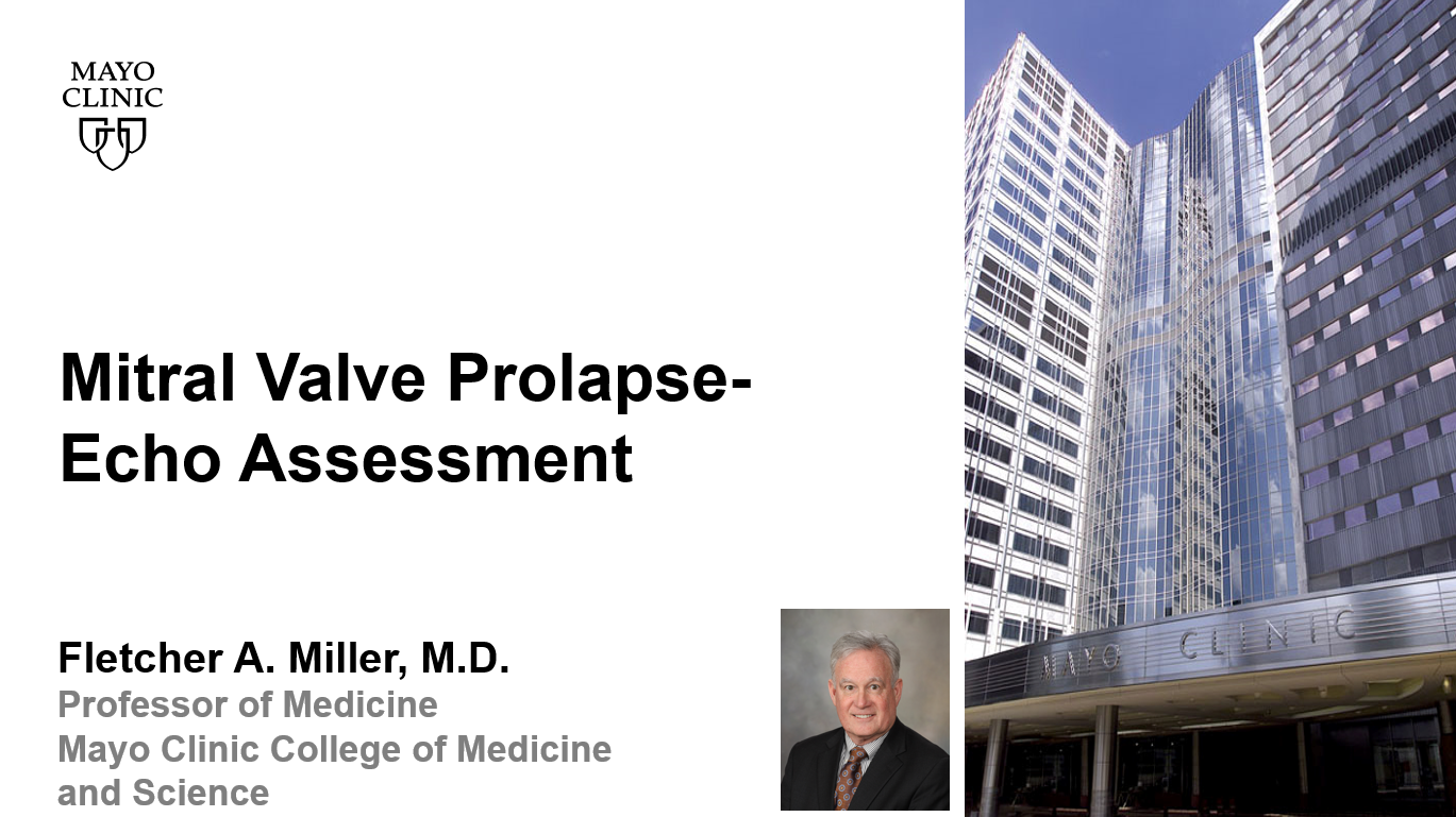 Miller mitral valve prolapse echo assessment