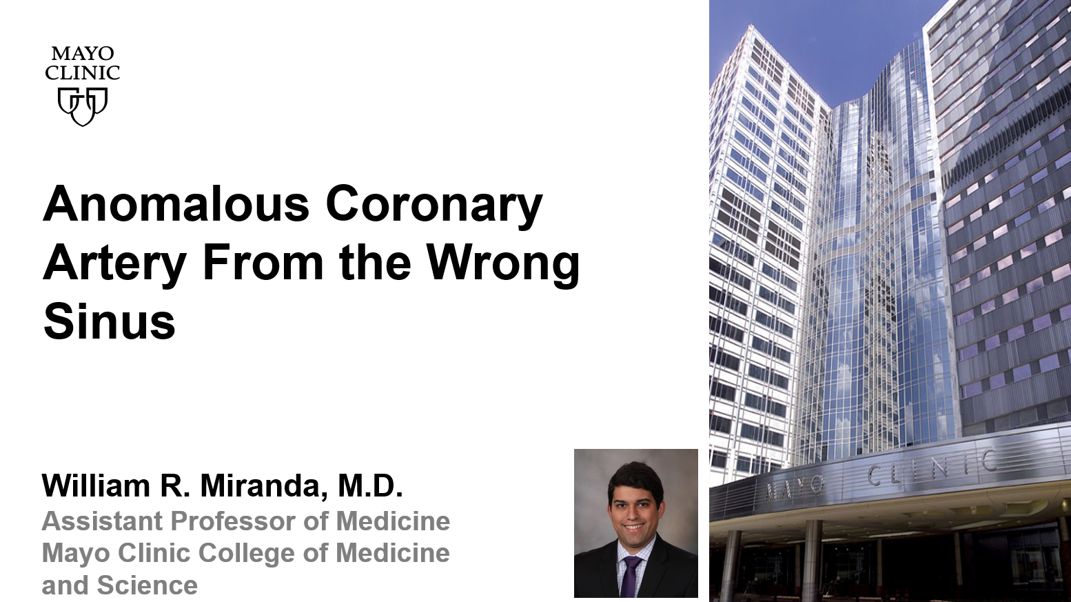Miranda anomalous coronary