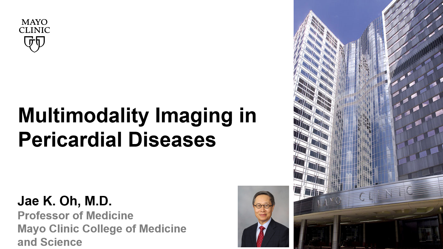 Oh multimodality imaging in pericardial diseases